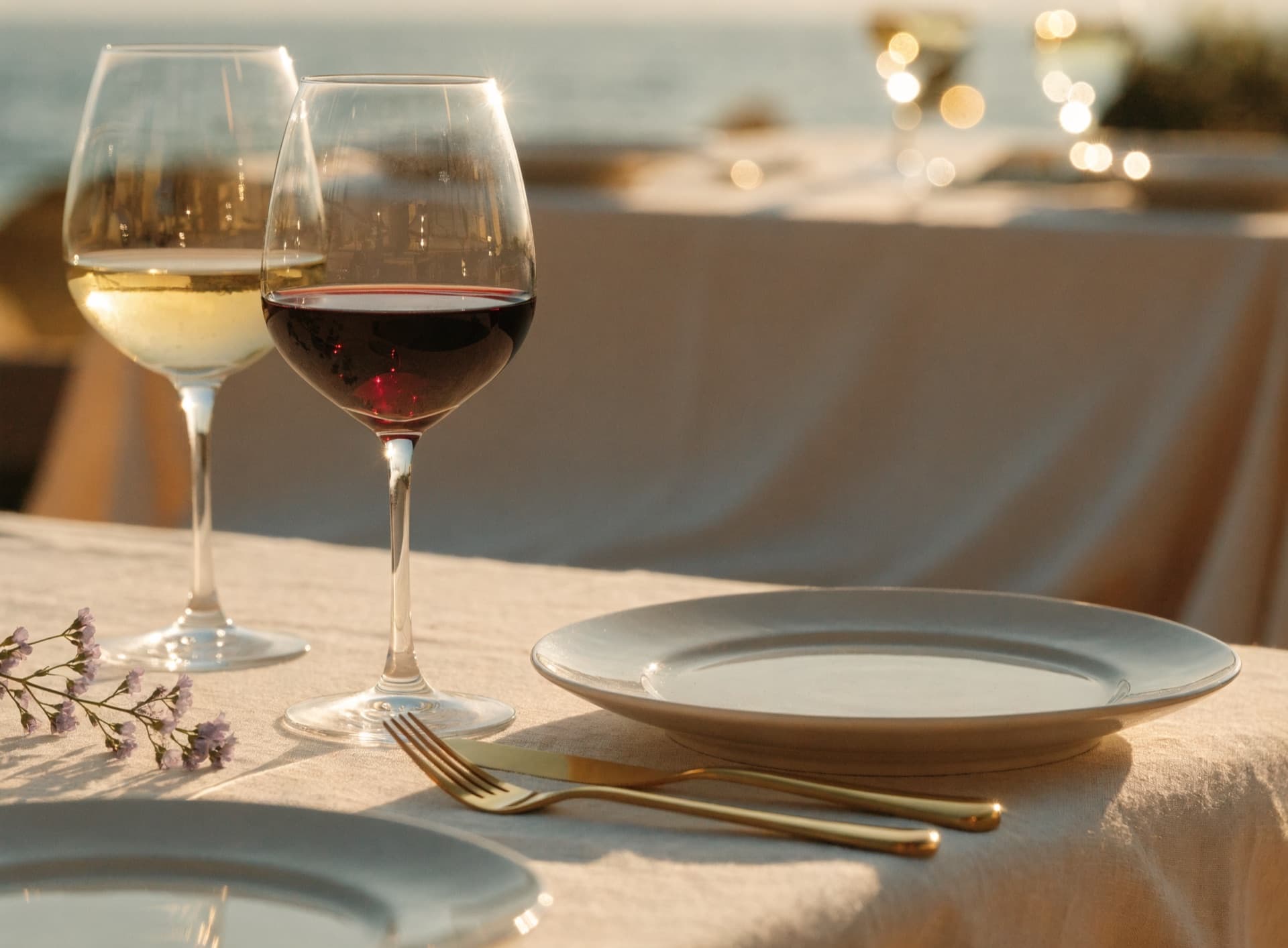 Dettaglio di mise en place